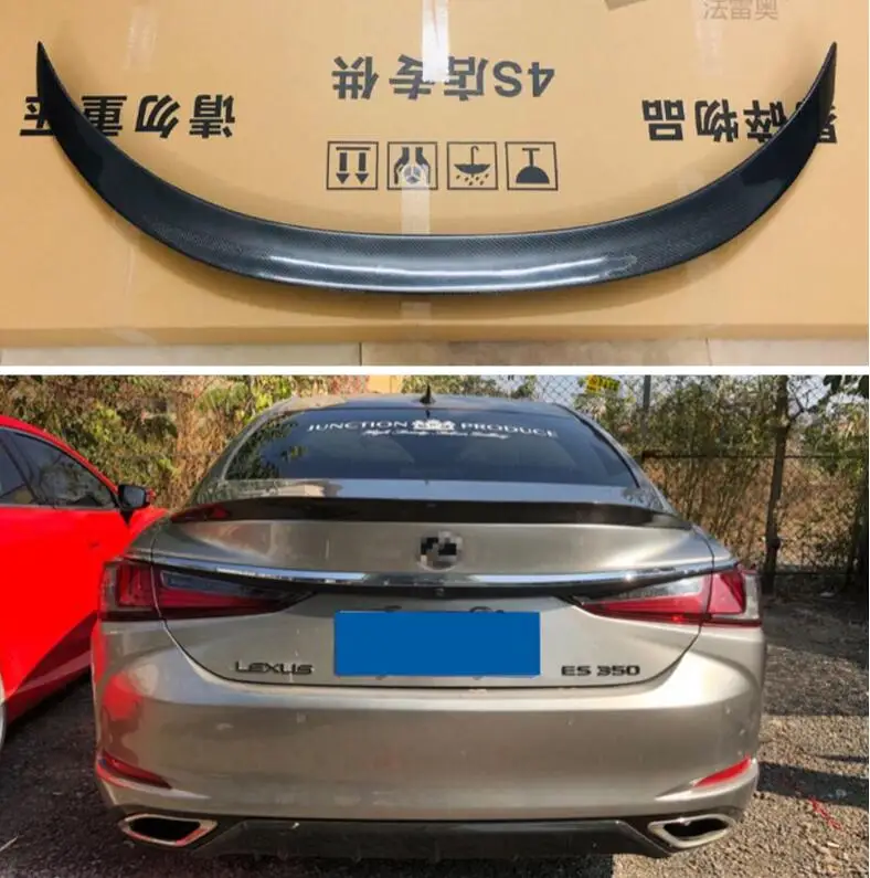 Карбоновое заднее крыло спойлера багажника для LEXUS ES ES200 ES250 ES300 ES350 2018 2019 2020 2021 годы.