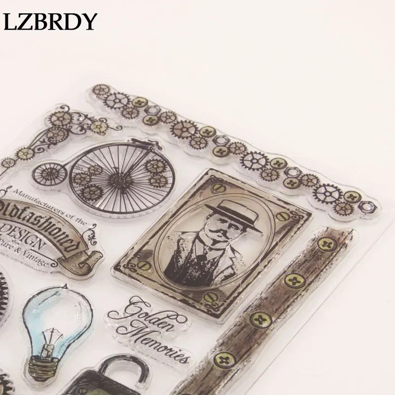 Винтажный светильник для творчества с лампочками прозрачные резиновые марки