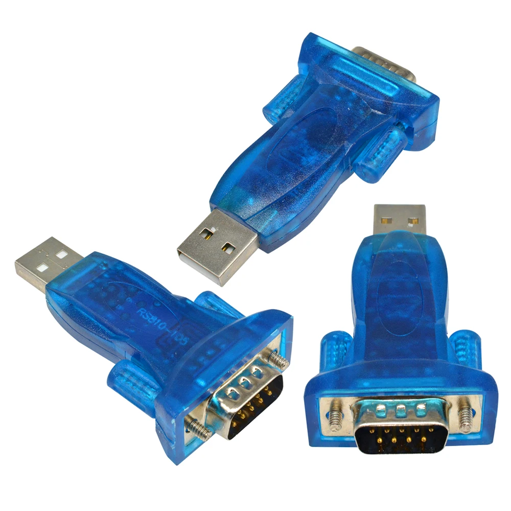 Последовательный 9 контактный конвертер CH340G с USB 2 0 на RS232 COM порт адаптер