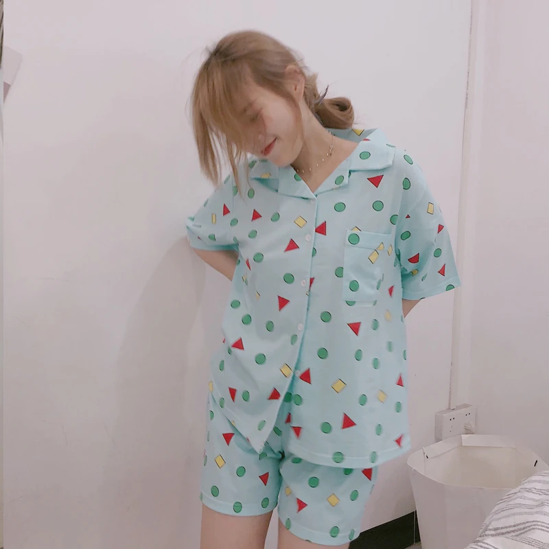 Пижамный комплект Bangtan для мальчиков летняя Хлопковая пижама Харадзюку с принтом