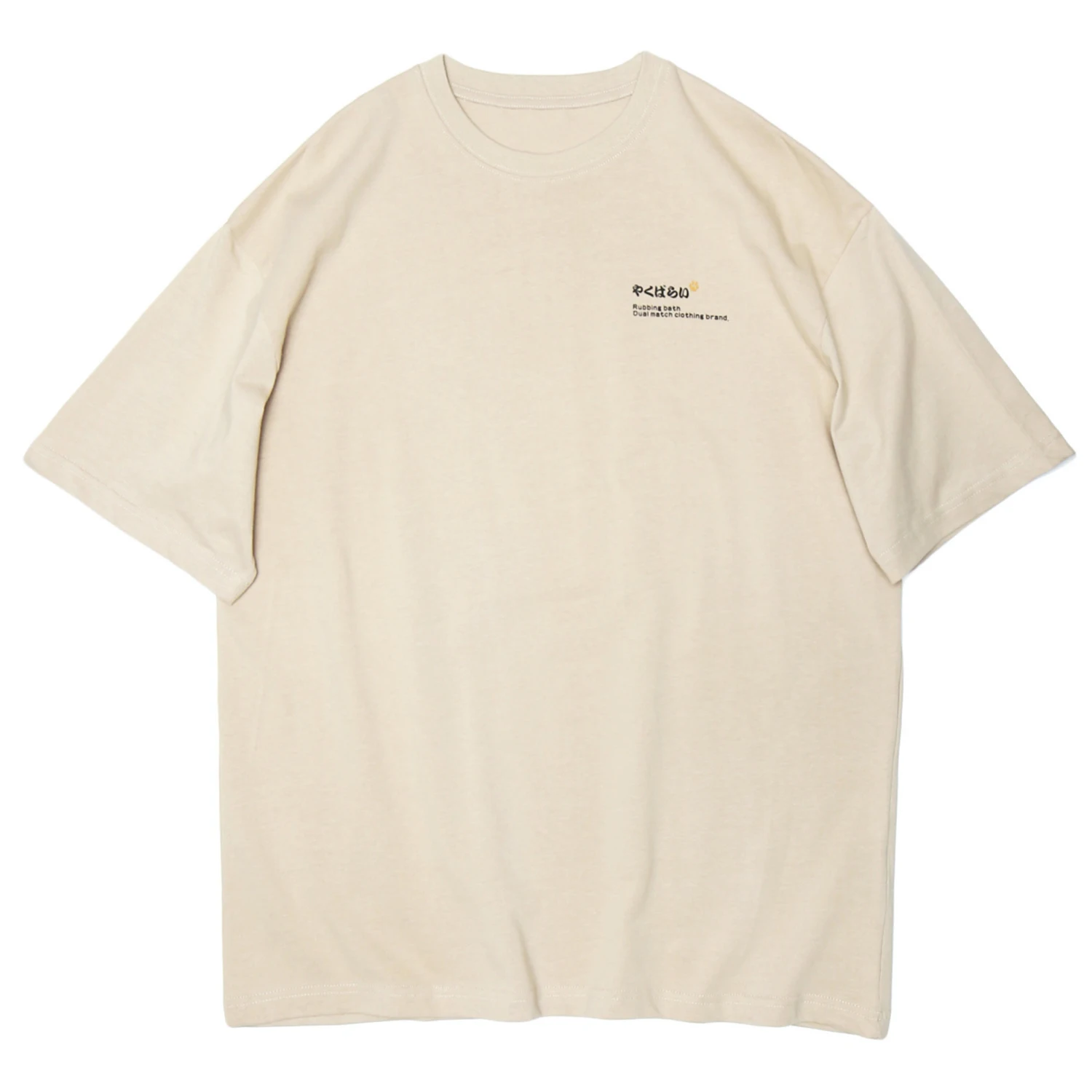 LACIBLE Харадзюку японский кандзи очереди футболки с котами хлопковая уличная