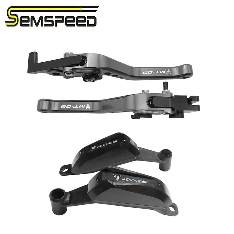 SEMSPEED мотоцикл MT 09 короткие рычаги защита двигателя слайдер для YAMAHA MT09 TRACER 2014 2020