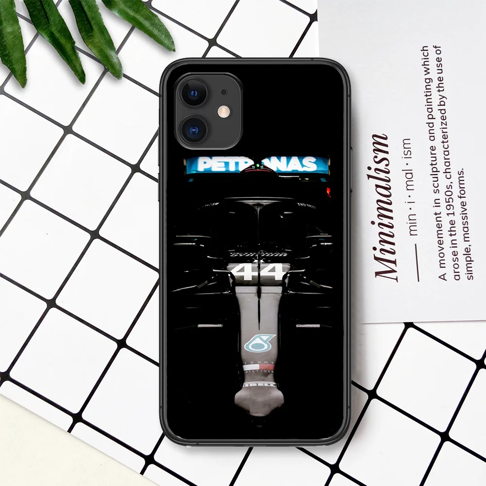 

Lewis Hamilton F1 44 Phone Case For IPhone 4 4s 5 5S SE 5C 6 6S 7 8 Plus X XS XR 11 12 Mini Pro Max 2020 black Cover 3D Shell