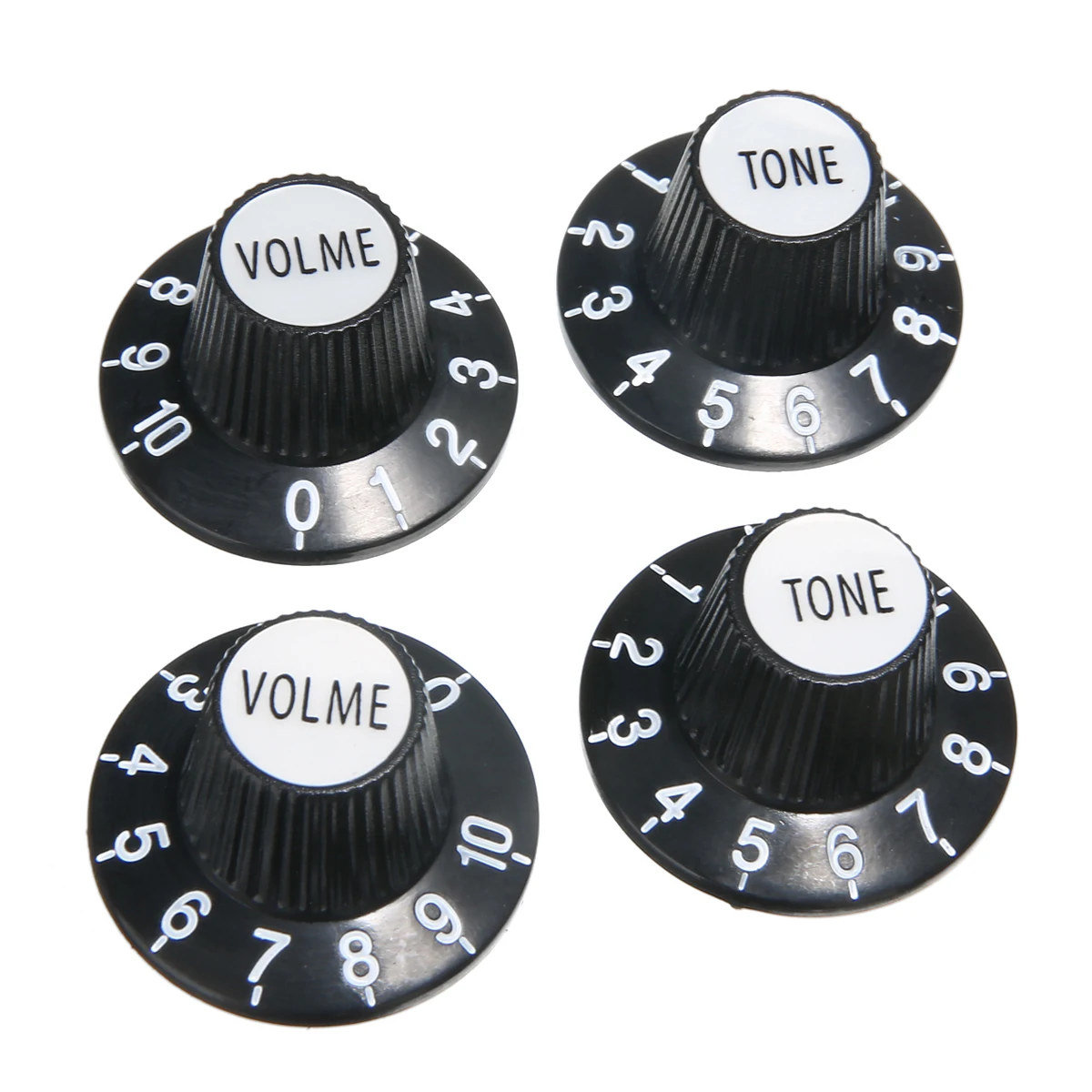 4 шт./компл. черные ручки для регулировки тона и громкости гитары Gibson Les Paul