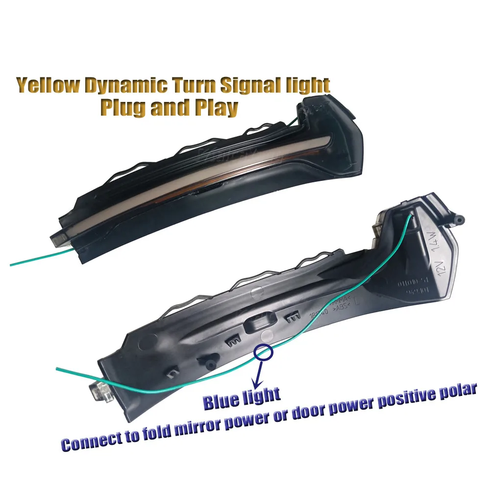 

Sequential Side Wing Mirror Blinker Indicator Dynamic Turn Signal LED Light For Audi A3 8V S3 RS3 2013 2014 2015 2016 2017-2020