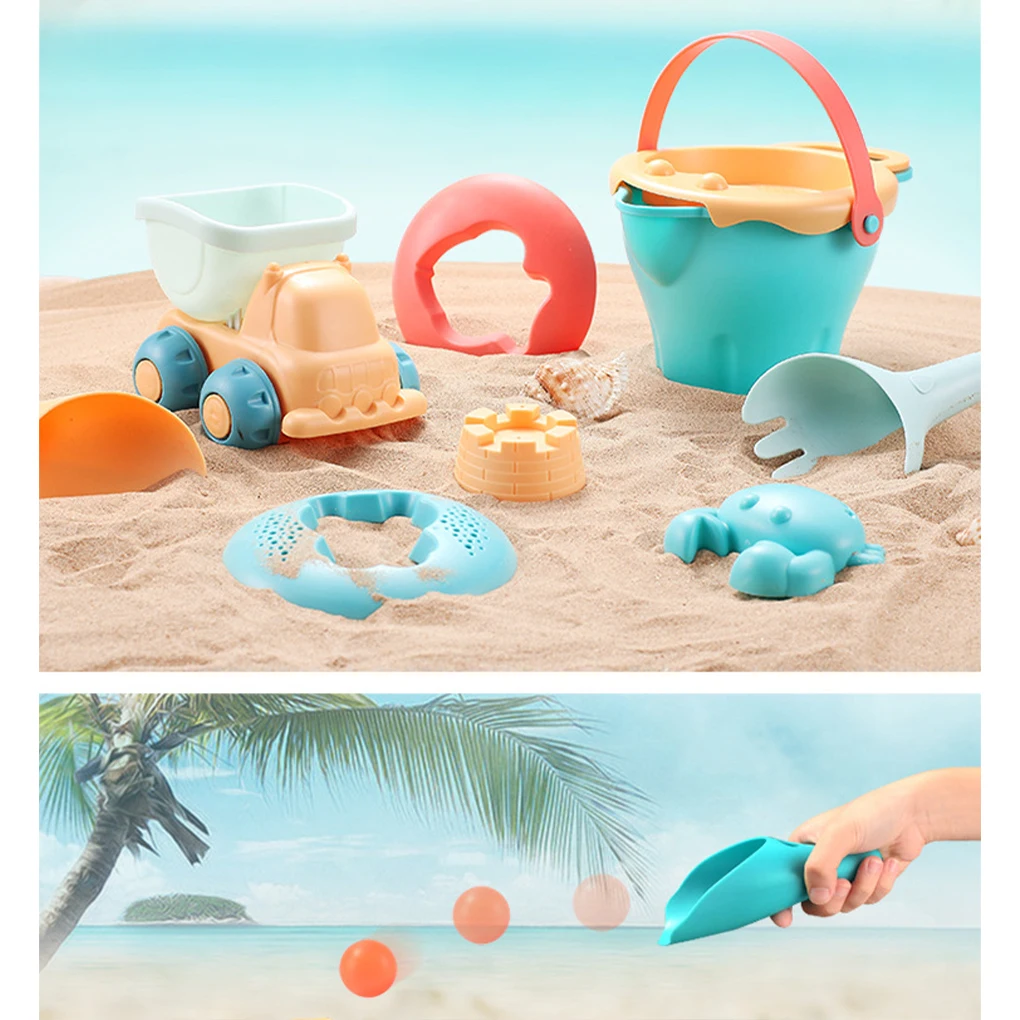 

Baby Beach Game Toys Portable Children Sandbox Toy Summer Sand Beach Set Kit Toys For Outdoor Beach Play Sand Water Play Cart