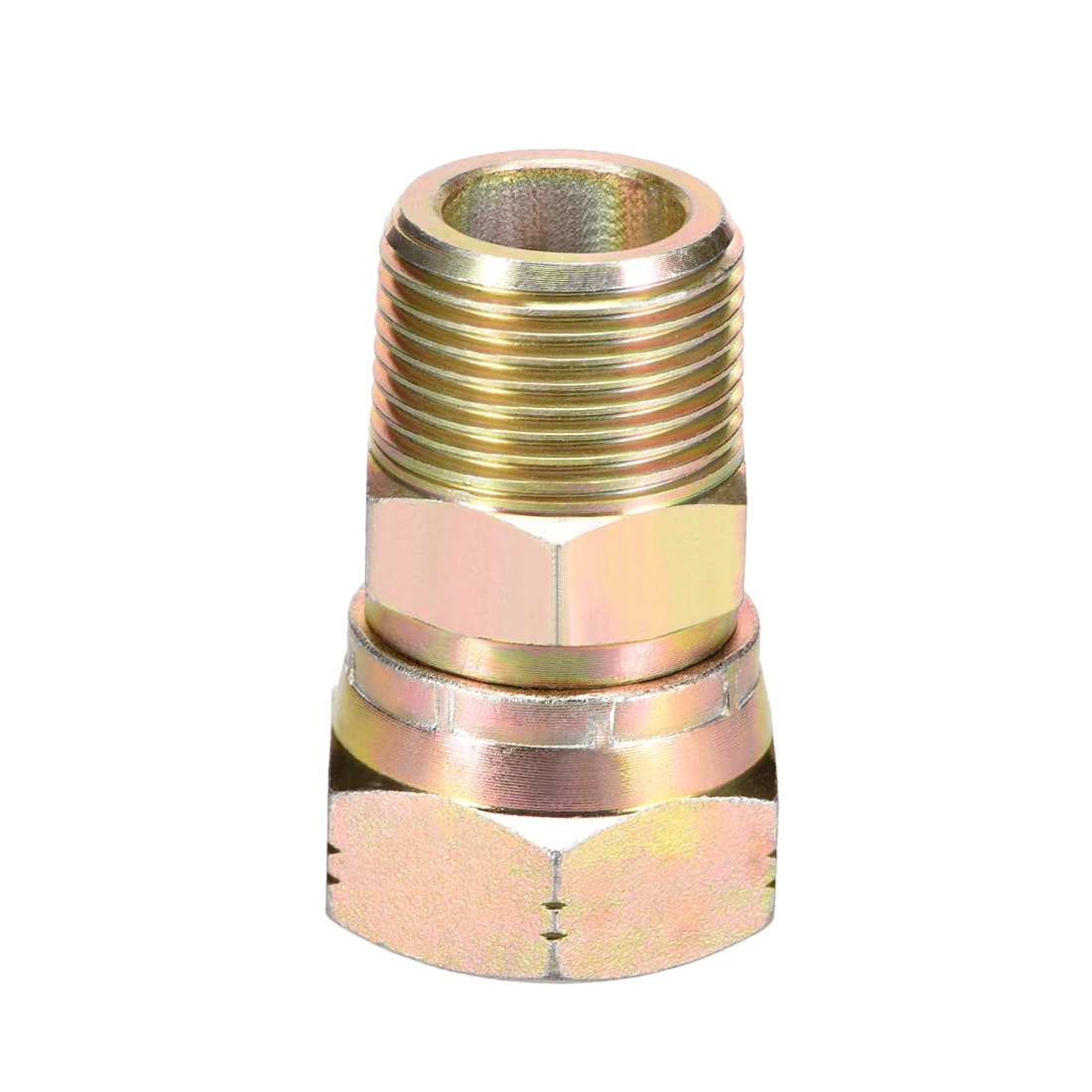 

uxcell Hose Swivel Joint 1PT Male Pipe x 1NPT Female Pipe Anti-Twist Hose Fitting for Pressure Power Washer Hoses