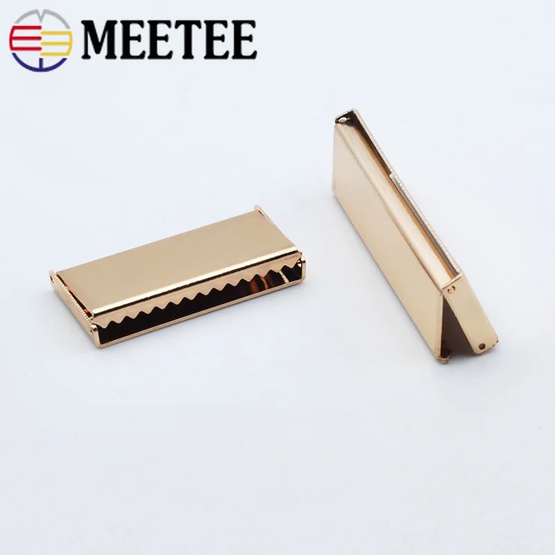 Meetee 50 шт. высококачественные металлические задние пряжки с зажимом клипса на