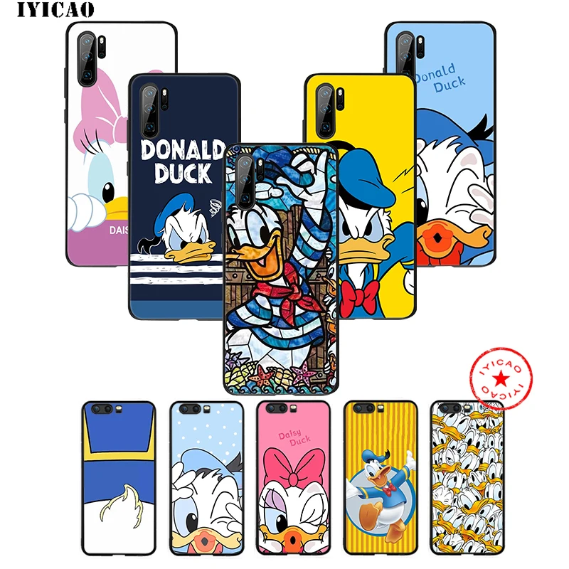 IYICAO Дональд Дак милый мягкий чехол для huawei P30 P20 P10 P9 P8 2017 2016 2015 P Smart Z Plus 2019 mate 20 10 Lite