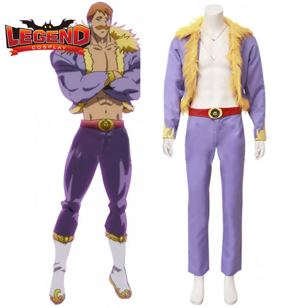 Косплей Легенда семь смертных грехов Kamigami no Gekirin Escanor Костюм на заказ H001|Костюмы