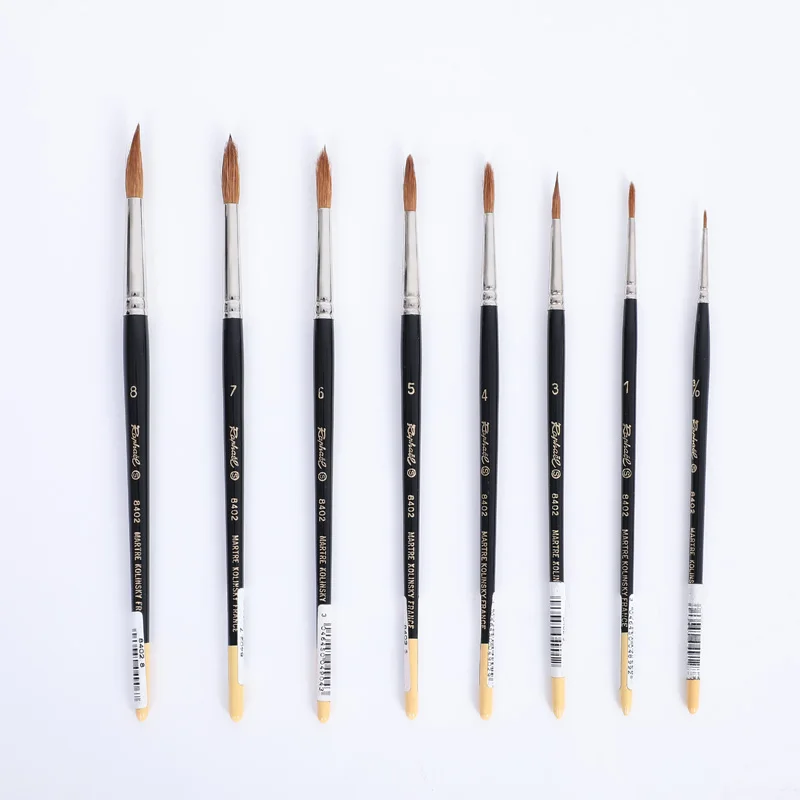 

Кисти для рисования AOWEN, набор кистей для гуаши и акварели, 8402