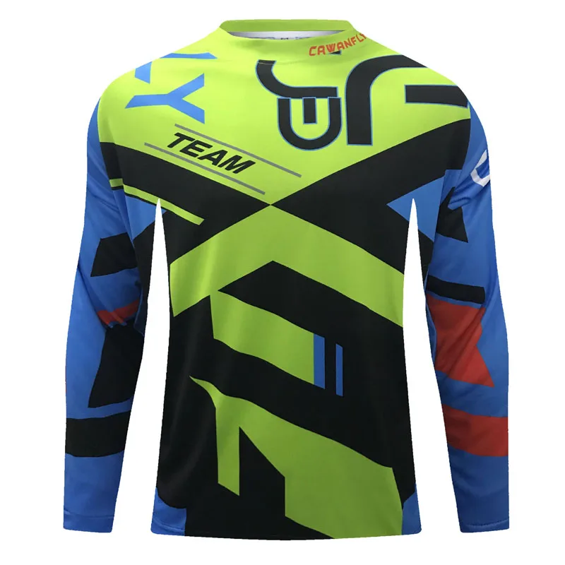 2020 CWF Enduro горный Джерси MTB внедорожник с длинным рукавом мотокросс велосипед