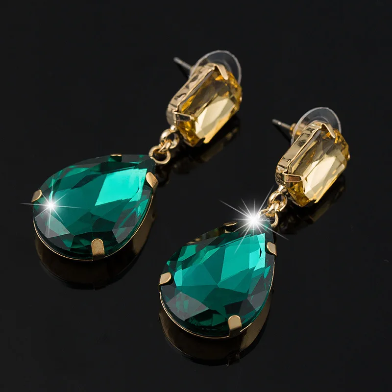 Модные висячие серьги 10 цветов для женщин Свадебные помолвки Оптовая Продажа