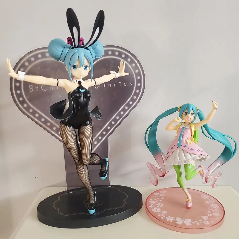 

2020 Original Furyu Japaense Anime Figure Miku BiCute Bunnies Ver. Action Large Figure 31cm Colletible Model Toys For Boys