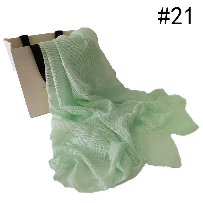 Number 21 color Fashion new bandana viscose shawls winter warm scarf solid fringe shawl muslim hijab women scarf wraps fast shipping 10pcs\lot - Цвет: Number 21 color
