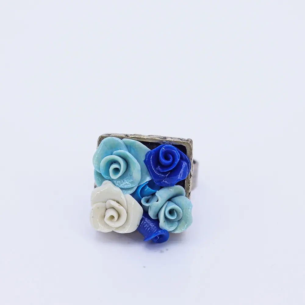 

Fratelli Handmade Mood Rings for Women Emotional Feeling Colored Flowers Ring Girl Gift New Fashion