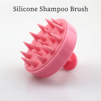 Multifunctional Silicone Scalp Massage Comb Shower Brush Mini Head Meridian Massage Wash Clean Care Hair Tool Brush