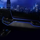 Панель приборов, декоративный атмосферный свет для Toyota CHR 2020, 2019, светодиодный синяя рамка для приборной панели, лампа для Toyota C-HR, 2017, 2018