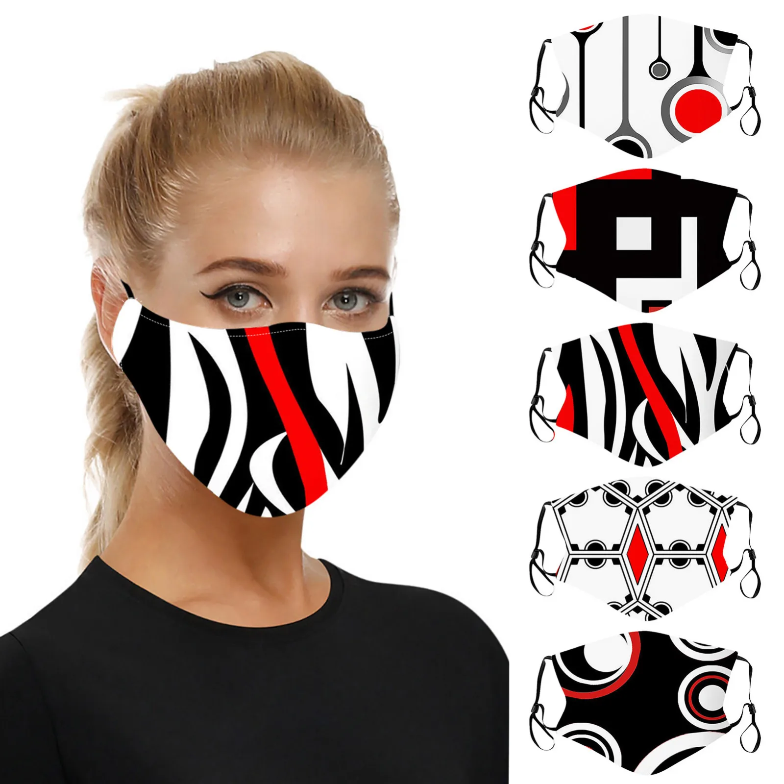 3d печать многоразовая маска для полости рта смываемая лица с фильтром против