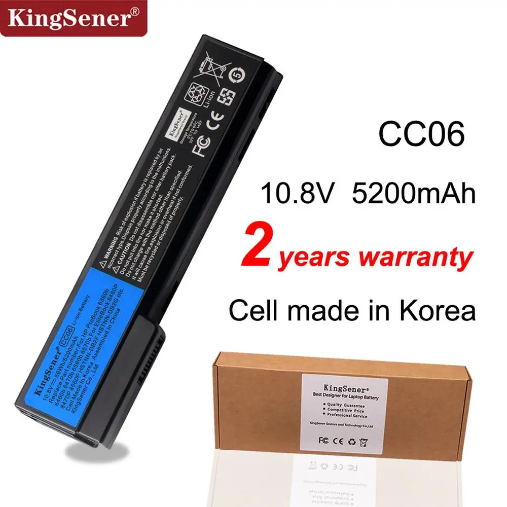 Аккумулятор KingSener CC06 для ноутбука HP ProBook 6360b 6460b 6470b 6560b 6570b 6465b 6475b 6565b 8460p 8470p 8460W HSTNN