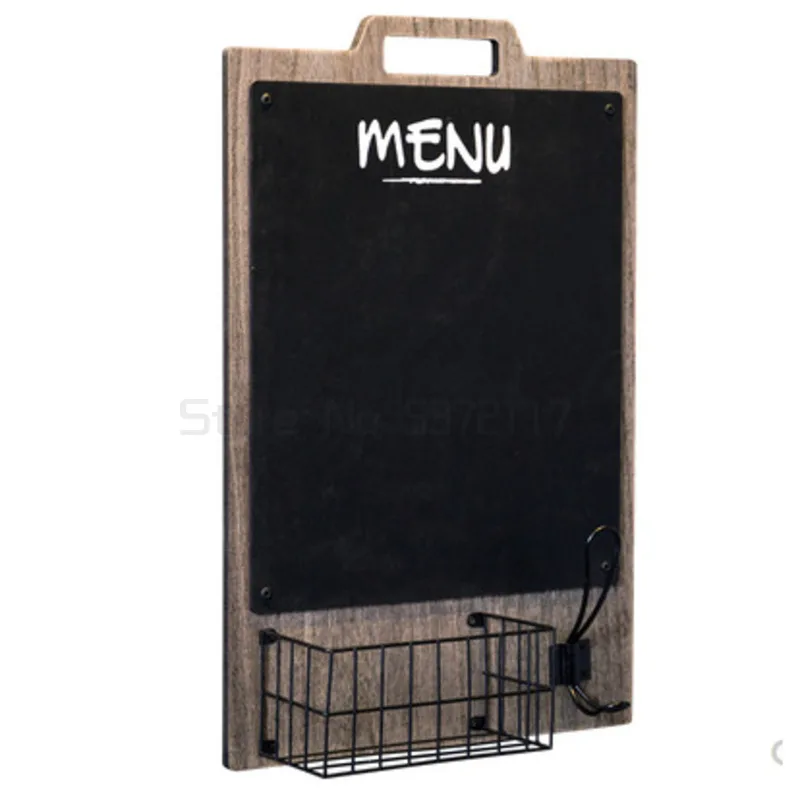 

Retro Innovative Wall Decoration Blackboard Storage Hanging Message Board Tea Shop Coffee Shop Restaurant Wall Mount Decoration