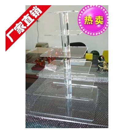 

Изысканная прозрачная акриловая башня для торта/акриловая 6-уровневая квадратная подставка для кексов с отличным качеством для различных целей использования, украшение
