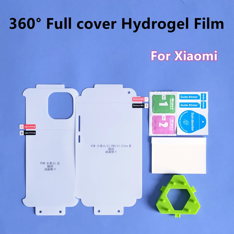 

360° Full Cover Hydrogel Film For For Xiaomi 11/11Pro/11 Ultra Screen Protector For Mi 10/10pro/10Ultra TPU HD Film Not Glass