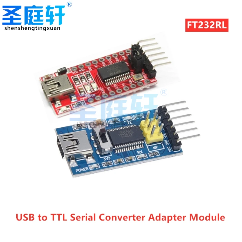 

FT232RL FT232 FTDI USB 3.3V 5.5V to TTL Serial Adapter Module for arduino Mini Port