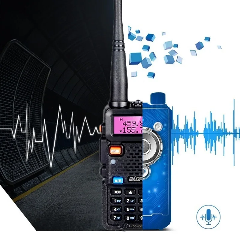 2pcs baofeng uv 5r 8w walkie talkie ham radio scanner hf transceiver vhf uhf cb radio station uv5r walki talki long range 15km free global shipping
