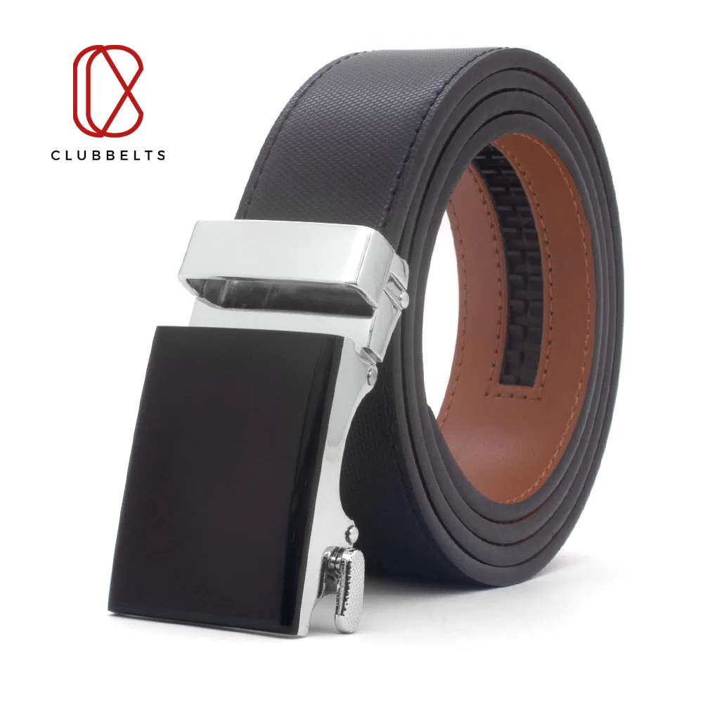 Клубные ремни мужские кожаные ремень с ониксом Автоматическая пряжка из