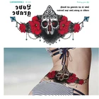 Временная татуировка с мандалой, 1 шт., большая хна, Арабская подгрудная грудь, боди-арт для женщин