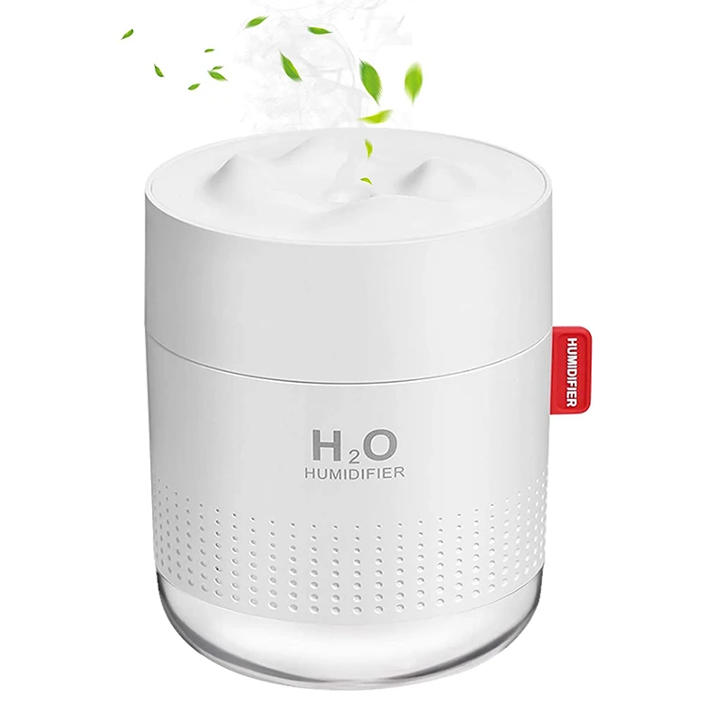 

USB Rechargeable Humidifier 450ml Cool Mist Air Humidifiers Portable Mini LED Light 2000mAh Battery Wireless Quiet Car Freshener