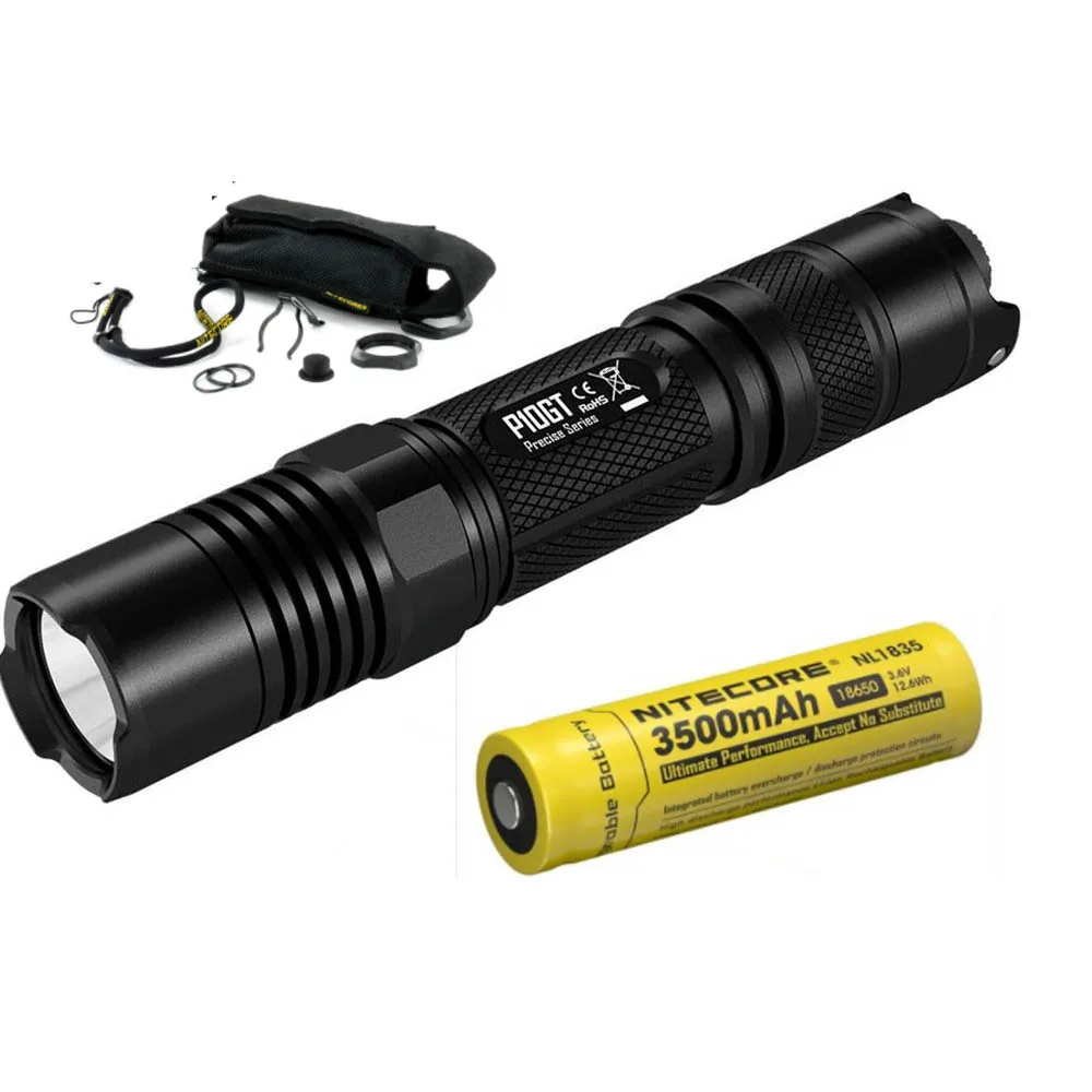 NITECORE P10GT тактический фонарь CREE XP L HI V3 LED max 900 люмен луч бросок 286 м для наружного