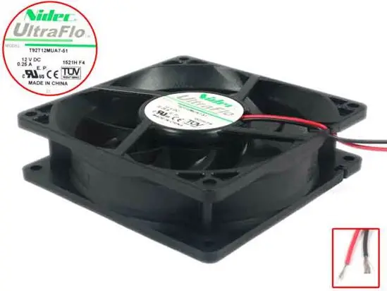 Охлаждающий вентилятор для сервера Nidec T92T12MUA7-51 DC 12 В 0,25 а 60x60x25 мм