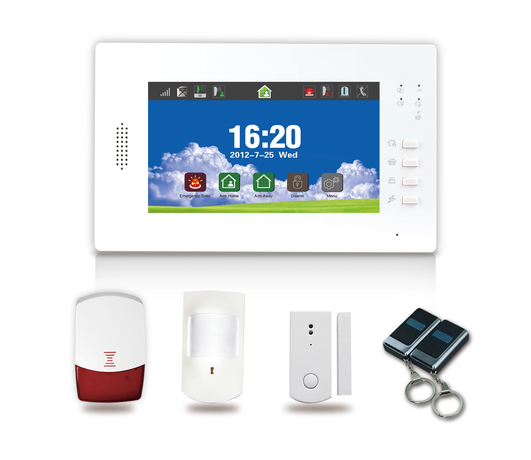 Беспроводная сигнализация для дома и офиса с сенсорной клавиатурой 868 МГц|socket