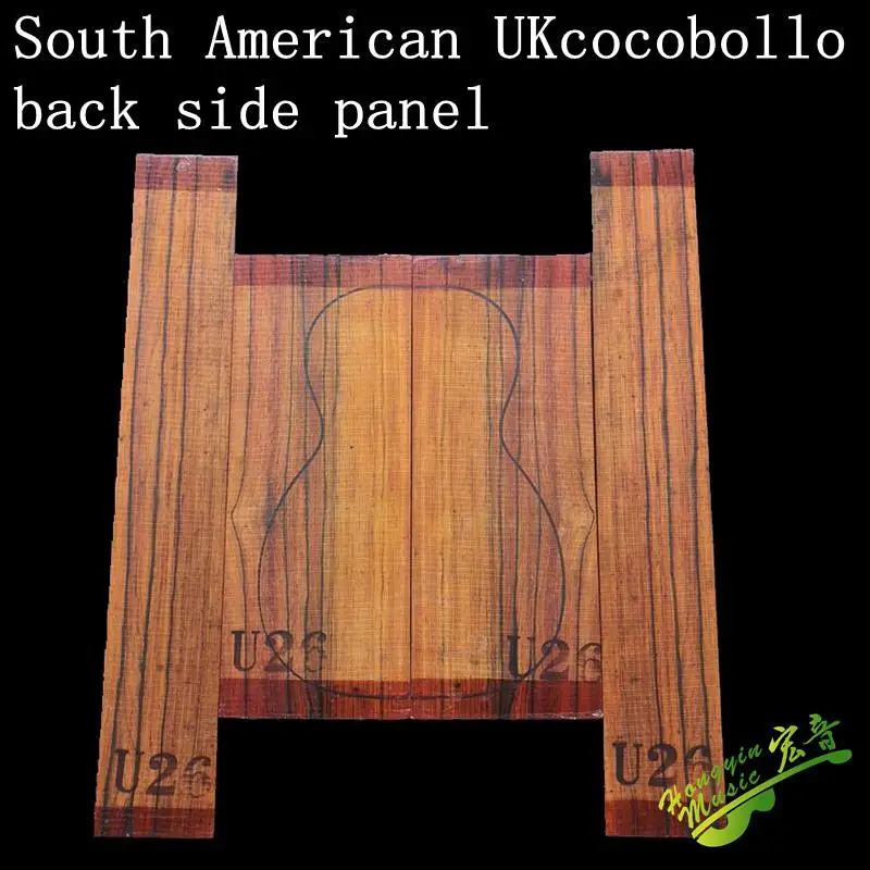 Южная Америка импортированная Гавайская гитара cocobolo гитара из твердой древесины задняя боковая панель шпон гитара материал для изготовления аксессуаров