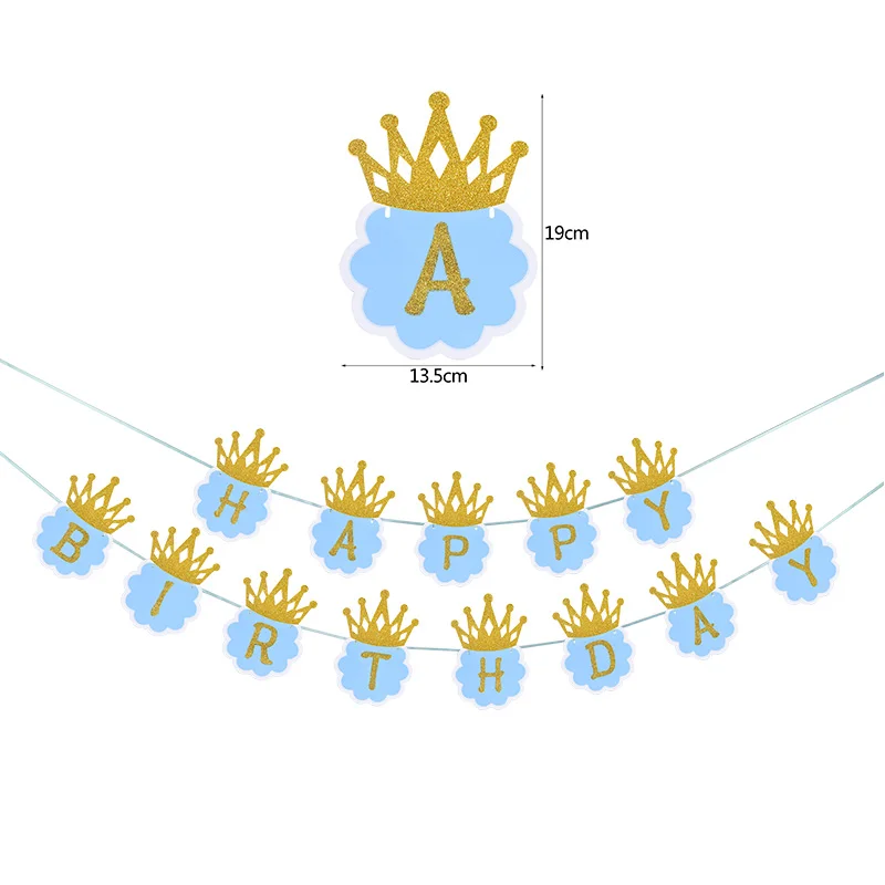 С днем рождения ручной работы бумажные флаги Бантинг Баннер для детей день рождения ребенка душ макет украшения Bnaner гирлянды поставки