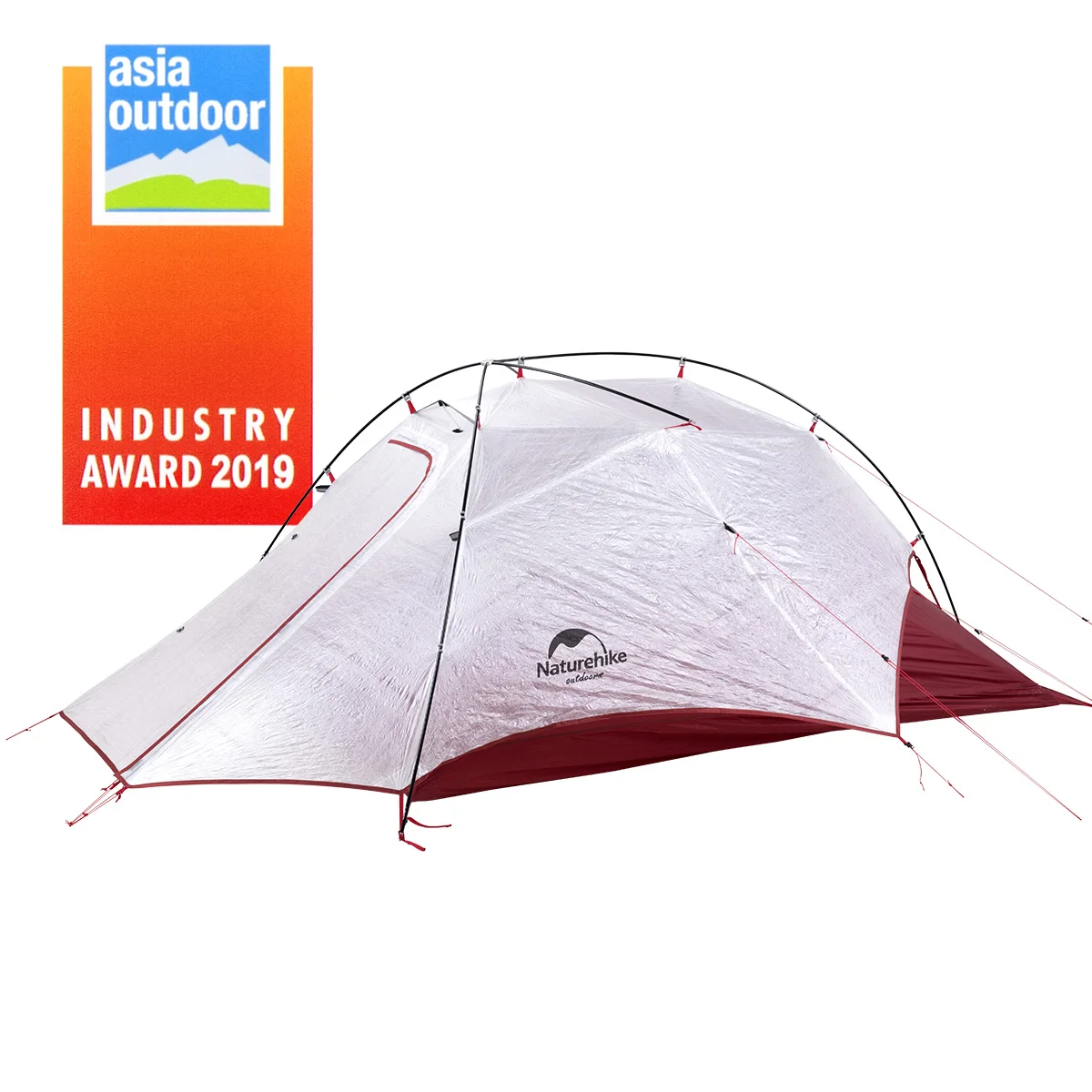 Naturehike Новый cloud up wing 2/15D нейлон 2 человек Открытый Сверхлегкий Палатка с ковриком
