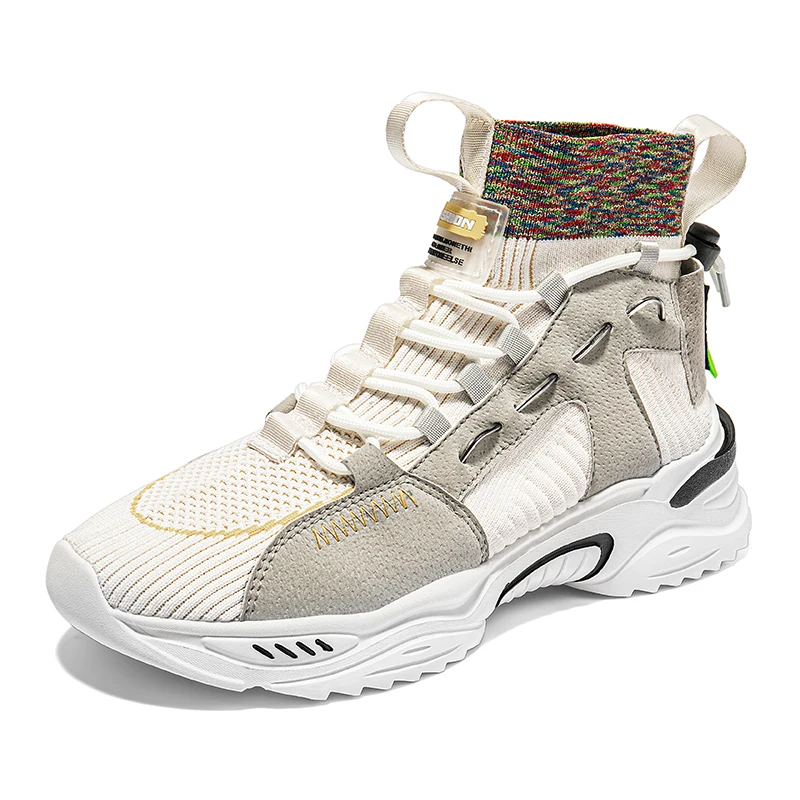 

Brand Rubber Platform Chunky Sock Sneakers Fashion Men Running Shoes Zapatillas Hombre Footwear Casual Mens Trainers For Jogging