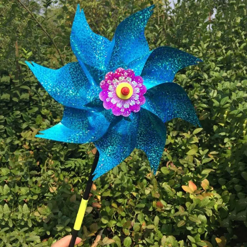 Ветряной Спиннер детские подарки для детей украшение сада вращающаяся блестящая