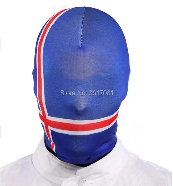 Костюм зентай унисекс с русским национальным флагом масками для Хэллоуина на