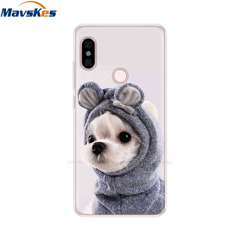 Силиконовый чехол для Xiaomi Redmi Note 5 99 дюйма с принтом милого кота чехлы телефонов