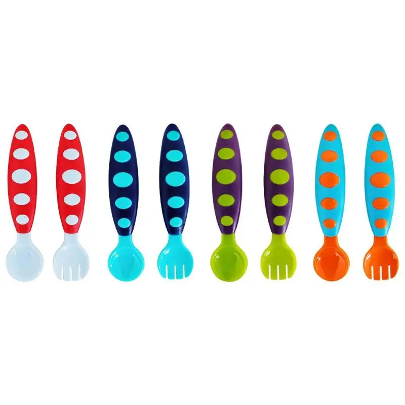 

Baby Training Fork and Spoon SetBaby Eating Soup Spoon Fork Baby Food Supplement Soup and Fork Combination Child Feeding Tablewa