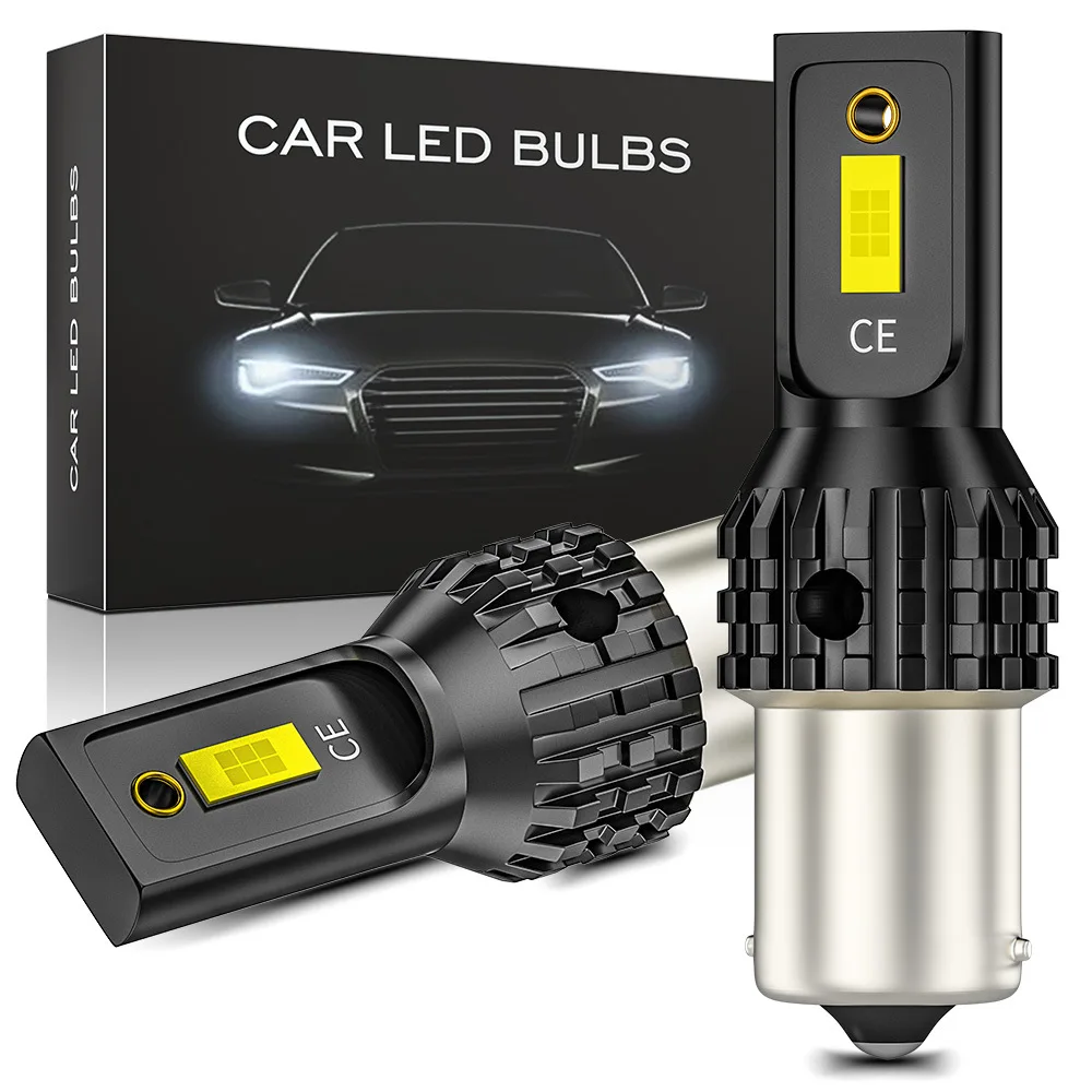 

2 шт. 1156 6500K LED Canbus 2SMD 1200LM 7440 3156 3157 фонарь стоп-сигнасветильник ультра яркий