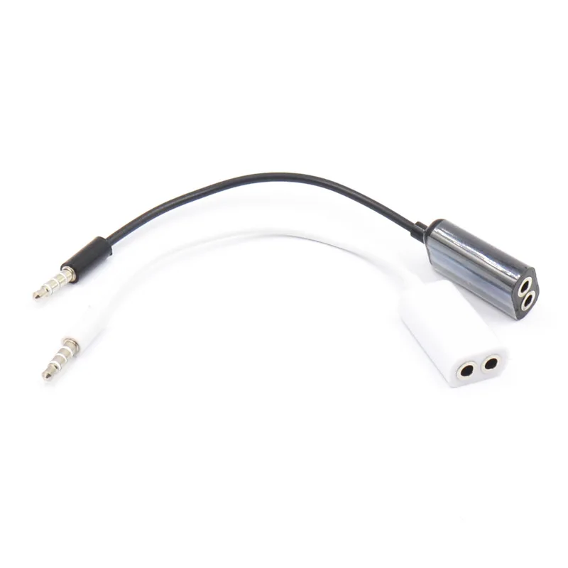 1 штекер-2 гнезда 3,5 разъем Aux аудио кабель для наушников для Apple iPhone 4 5 5S 6 6S 7 plus iPad iPod ноутбука MP3 динамик