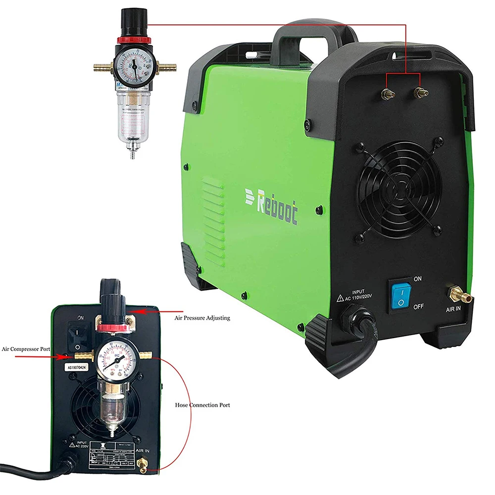 Перезагрузка плазменного резака сварочный аппарат 50 А двойное напряжение 110 В