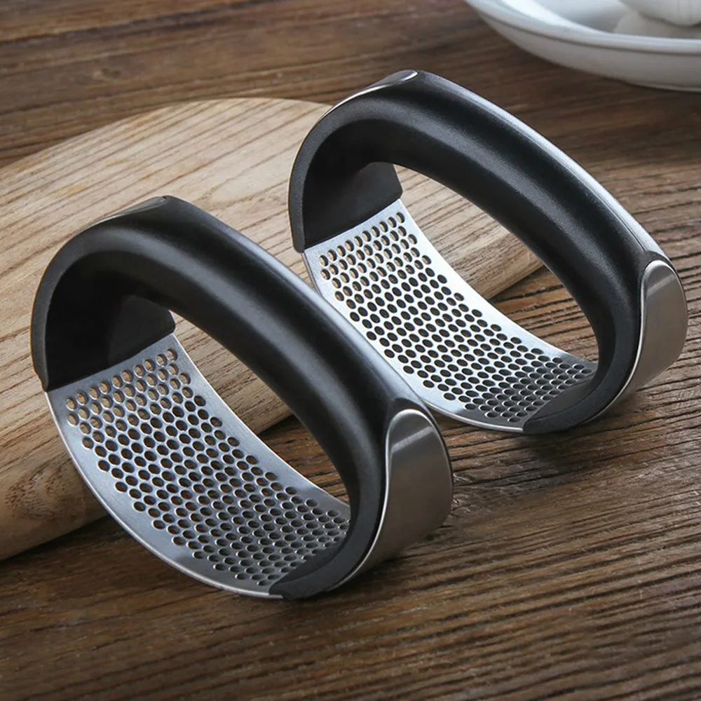 

Stainless Garlic Press Household Press Squeezer Manual Gralic Press Device Handheld Ginger Garlic Tools Kitchen Accessories