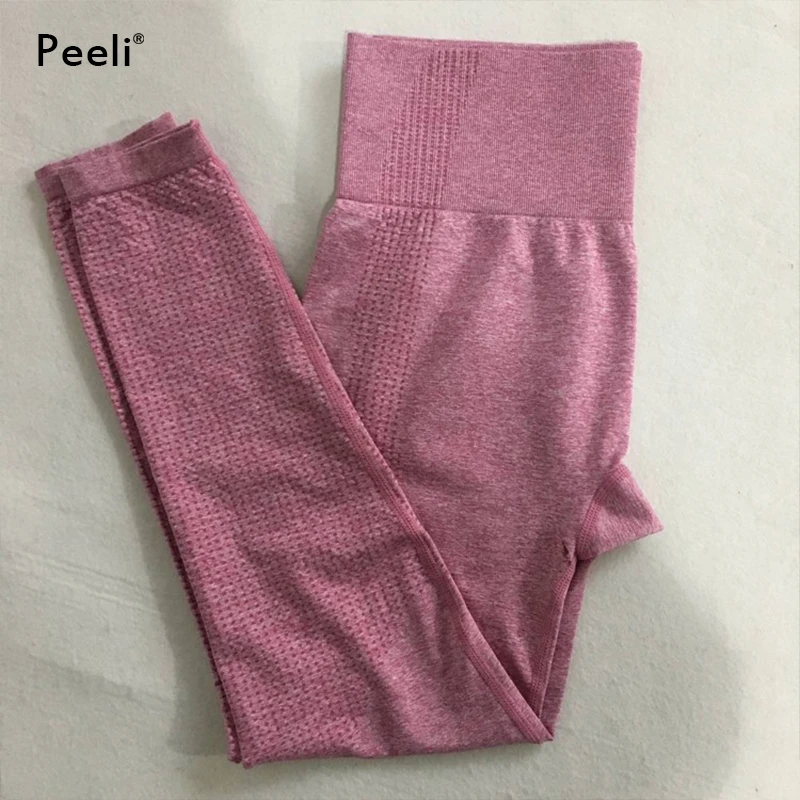 Peeli, штаны для йоги с высокой талией, бесшовные леггинсы, спортивные женские штаны для фитнеса, эластичные леггинсы для спортзала, женские колготки для бега и йоги