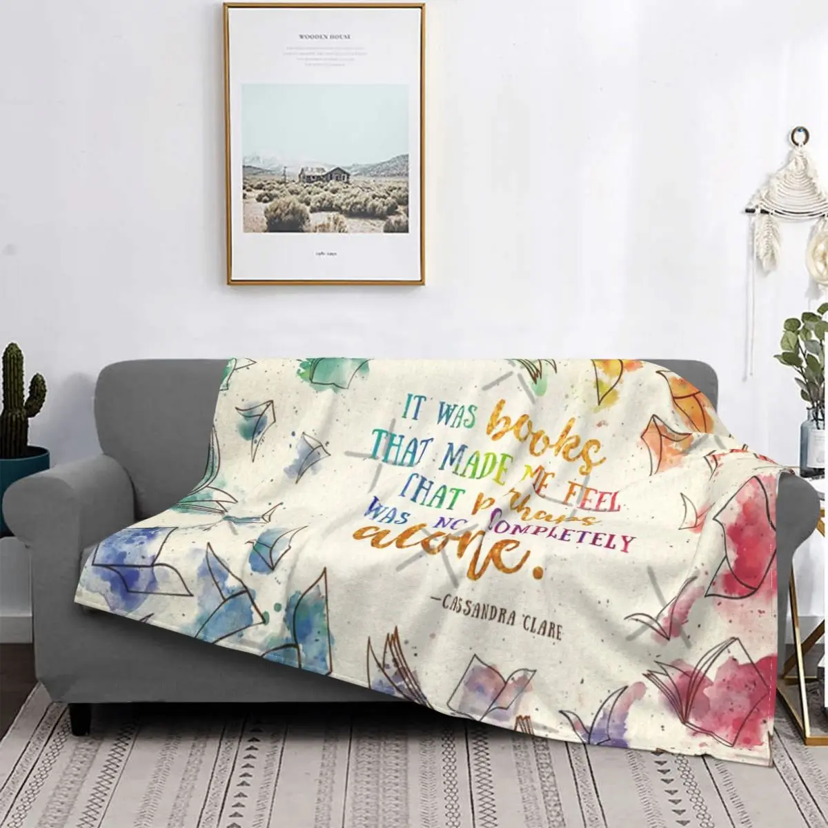 

Manta a cuadros para cama, ropa de cama con capucha y fundas, era de libros
