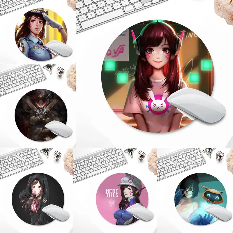 

Overwatch GAME Rubber PC Computer Gaming mousepad Desk Table Protect Game Office Work Round Mouse Mat pad Laptop Cushion